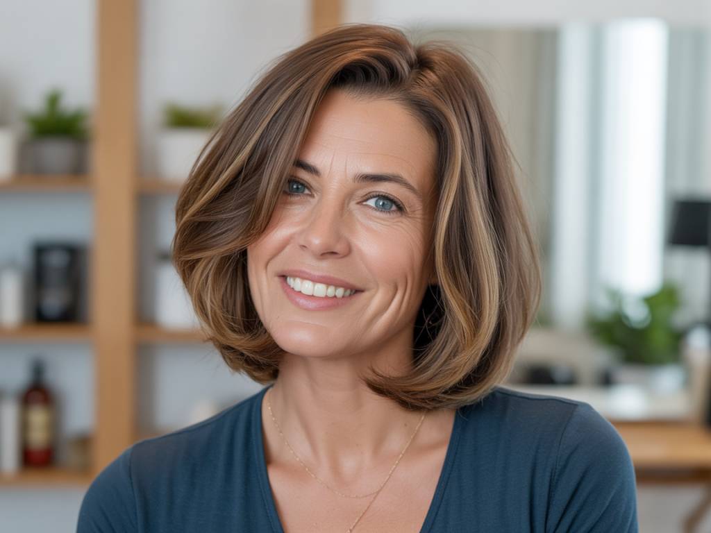 Comment choisir une coupe de cheveux flatteuse après 50 ans : conseils visage, volume et entretien facile