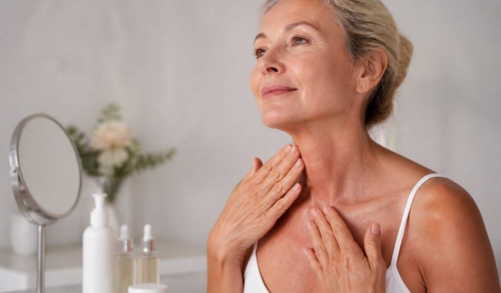 Comment prendre soin de son cou et de son décolleté après 50 ans : gestes beauté, soins ciblés et astuces anti-âge
