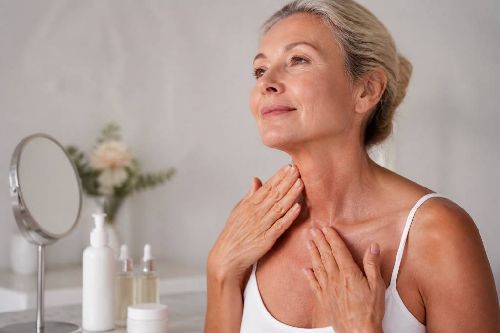 Comment prendre soin de son cou et de son décolleté après 50 ans : gestes beauté, soins ciblés et astuces anti-âge
